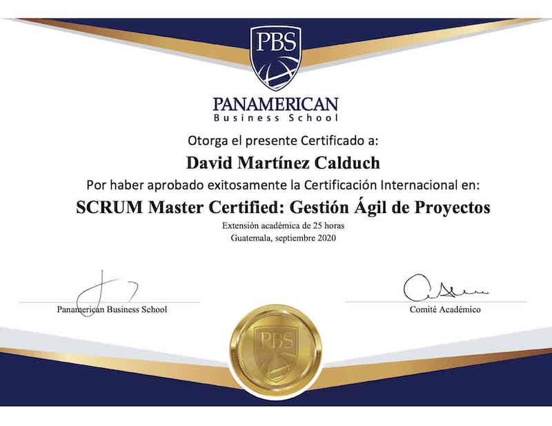 SCRUM Master Certified: Gestión Ágil de Proyectos